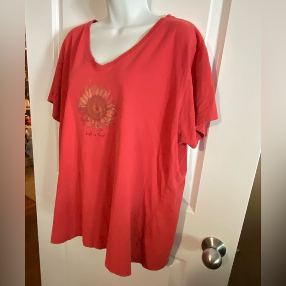 Life is Good Women’s Crusher Cotton Tee Short Sleeve Brick Red Size XL - Picture 3 of 12